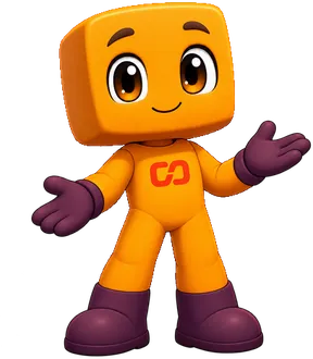 An orange Sib with arms open